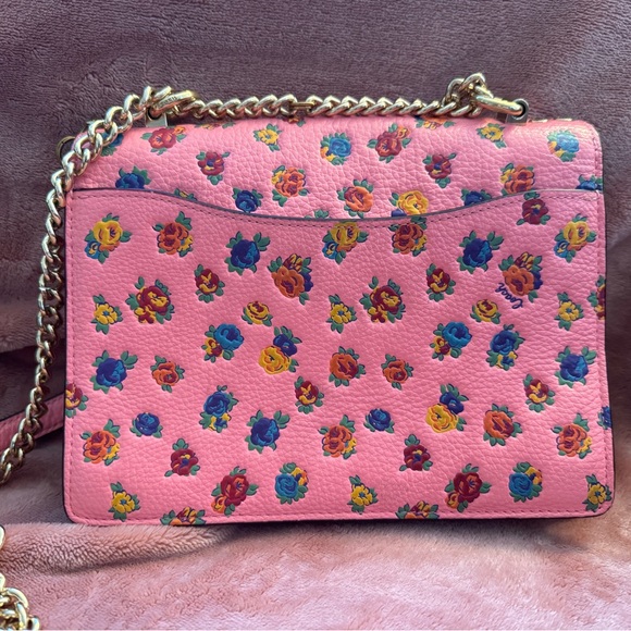 Coach Pink Floral Crossbody Bag - Picture 3 of 7